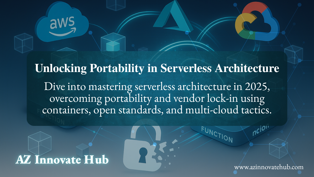 Serverless Architecture: Portability & Lock-In Solutions 2025 - AZ ...